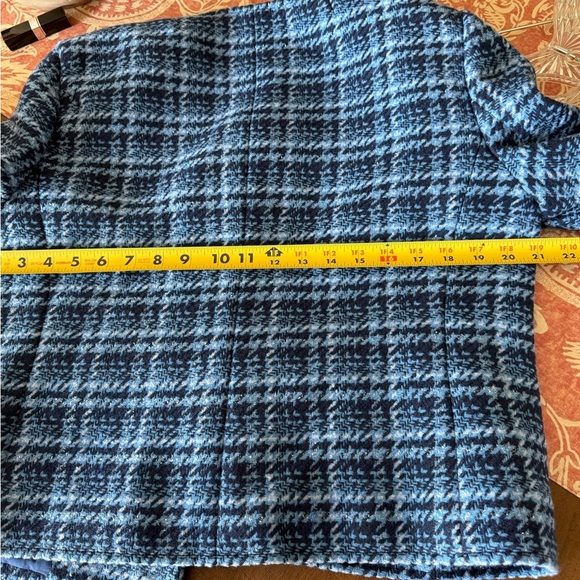 NWT Blue Houndstooth Jacket SZ 14 - Picture 6 of 14